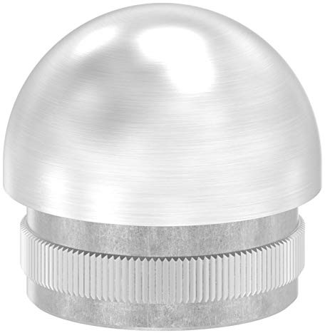 Endkappe halbrund, hohl, für Rohr ø 33,7 x 2,0mm, zum Einschlagen