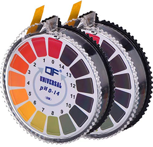 Rouleau de bandelettes de test de pH universel - Valeur du pH - Plage complète 0-14 - 2 rouleaux - 16,4 pi/rouleau