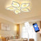 Tetipa Plafonnier LED Plafond Dimmable - 40 W Lampe de plafond Contrôle APP - Plafonnier Acrylique 60 cm Diamètre abat-jour pétal pour chambre à coucher salle de manger Balcon Courier 5 pétales