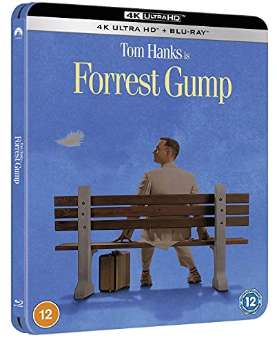 Forrest Gump 4K Steelbook, Zavvi exklusiv, 4K UHD Blu-ray + Blu-ray (beide mit deutschem Ton), Uncut,