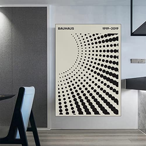 Hnyjyfa Bauhaus Poster Abstrakte Linien Geometrie Wand Bilder Modernes 1923 Ausstellungs Boho Vintage Design Kunstdrucke Galerie minimalistisches Artwork Dekor 0223332