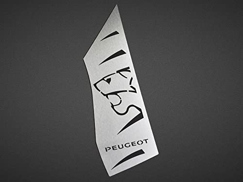 Fußstütze Stahlabdeckung für Peugeot.3008 II und 5008 II | 1 Stück Auto Fußablage Fußpedal Sport Pedal Edelstahl Gebürstet 3008 Zubehör