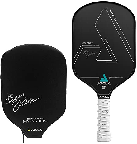 JOOLA Ben Johns Hyperion Pickleball Paddle - USAPA Approved with Sweet Spot, Max Spin, Elongated Handle, Custom Cover