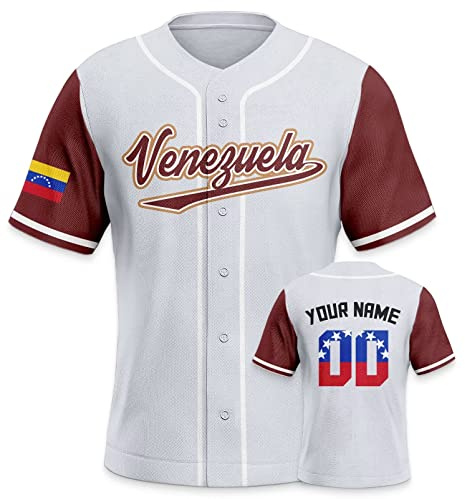Personalisiertes Baseball Trikot 3D Stickerei/Druck World Baseball Jersey mit Ihrem Namen und Nummer Hip Hop Baseball Shirt für Herren Damen Kinder
