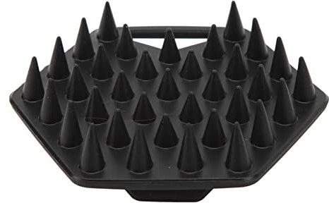 Bartbürste für Männer Gesichtspeelingbürste Tiefenreinigung Weiche Silikon-Gesichtsbartbürste mit Saugnapf Badezimmerzubehör (Schwarz)