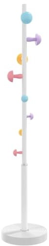 vidaXL Garderobenständer Weiß 172 cm Pulverbeschichtetes Eisen