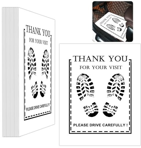 Auto Papier Fußmatten 50 Stück weiß Einweg-Auto-Fußmatten 50 x 40 cm Kraftpapier Fahrzeug Bodenschutz Zubehör Autofussmatten für Autos SUVs Ihr Fahrzeug sauber zu halten