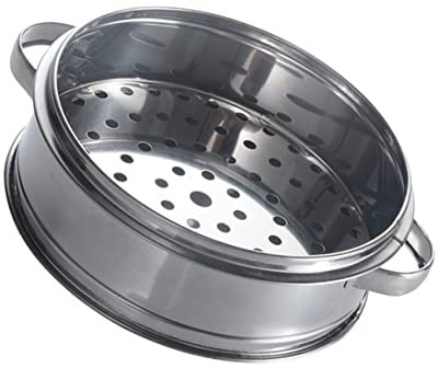 ANSNOW Dampfgarer Für Babynahrung, Gemüse-Dampfkorb, Chinesischer Dampfgarer, Edelstahl-Dampfgarer, Eier-Dampfgarer, Eierkocher, Fleisch, Asiatisches Kochgeschirr, Dampfgarer, Regal, Babynahrungsbrö