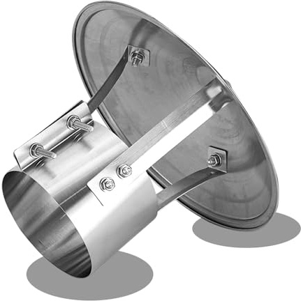 Fumaiolo Comignolo Cappello, Cappello Per Camino Conico, CappellO A Cilindro In Acciaio Inox, CappellO Per Camino Per Tubi Da Stufa, Canne Fumarie Antivento Antipioggia(300 mm(11.811 in))