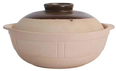 Cacerola Hierro Fundido Cazuela de 1L for Cocina Inducción, arroz, fideos, gachas, leche, sopa, estofado arcilla, olla barro for cocinar