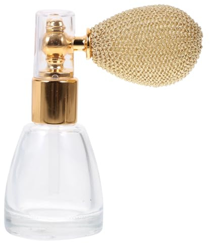 IMIKEYA Flacone atomizzatore in vetro trasparente da 10 ml per profumi e oli essenziali, flacone ricaricabile portatile, coperchio ermetico, adatto per viaggi e uso quotidiano, colore casuale