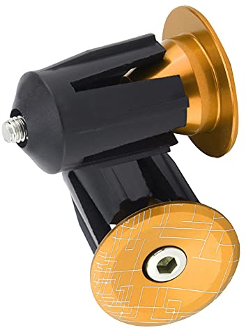 KIMISS Endstopfen – 2 Stück Lenkerenden für Rennräder und Mountainbikes – Aluminiumlegierung (GOLD)