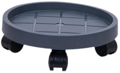 Baoblaze Support pour Plante avec roulettes, Chariot de Déplacement de Pots de Fleurs, Base Drainante, Support en Palette pour Plantes d'Intérieur et Arbres en Pot, Diamètre 25 Cm