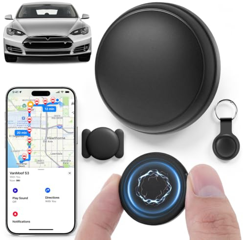 Mini GPS Tracker magnético para coche sin suscripción y tarjeta SIM, rastreador de vehículos Bluetooth con aplicación para Android e iOS, localización en tiempo real para coches, bicicletas, equipaje