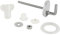 Wenko 300214100 Fissaggio per Asse WC, Cromo