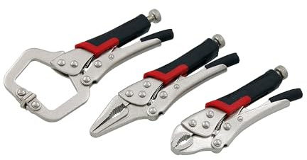 NEILSEN TOOLS - Juego de tenazas de fijación (3 unidades, tamaño pequeño)
