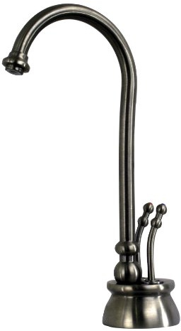 Westbrass D262-NL-07 Docalorah 10 2-Handle Hot and Cold Water Dispenser Faucet (Tank sold separately), Satin Nickel