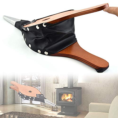 NANANA Blasebalg für Grill Kamin Grillgebläse, Handbalg mit Aufhängegurt und Zinklegierung Düse für Feuerstelle Im Innen- und Außenbereich, Holzofen, Kamin, Camping,37.7x13.7cm