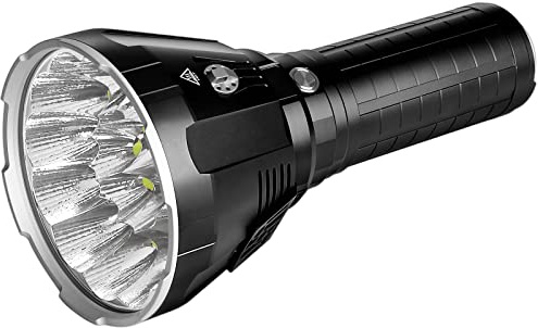 IMALENT MS18W Linterna Más Potente, 10,0000 Linterna Led Recargable Alta Potencia, Potente Linternas 18 CREE XHP70.2 LEDs, Alcance Máximo 1.350 Metros, con 8 Modos, IP56 Impermeable