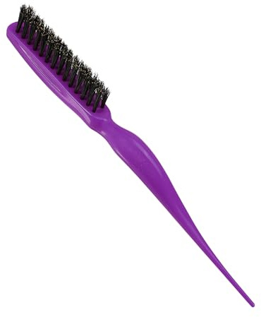 VOCOSTE Nylon Teasing Brush, Three Row Salons Teasing Brush, Teasing Brush, for Styling Backcombing, Purple 8.86 Length