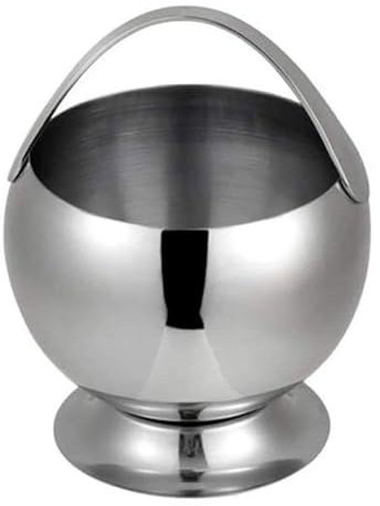 Seau à glace à double paroi isotherme en acier inoxydable rond portable pour bar karaoké bar à glace bière boisson champagne seau avec couvercle et pince