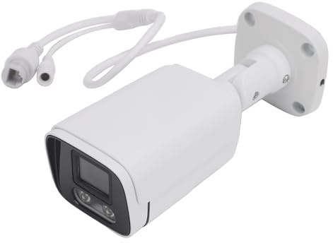 Saluaqui 4K POE IP-kamera 6MP högupplöst säkerhetsövervakningskamera med och 120° vidvinkel för hem och företag, IP66 vattentät