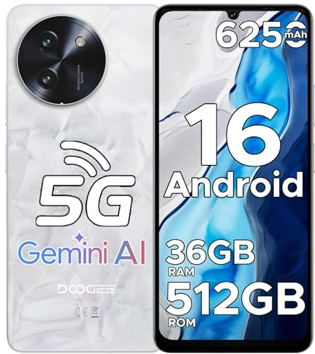 DOOGEE Note 59 Pro+ 5G Android 16 Smartphone-Gemini AI, 36GB+512GB/2TB & T8200 Octa-Core (6nm) Mobile Phones, 120Hz 6.75 HD+ Display & 6250mAh, 50MP AI Camera, Face+Finger ID/Widevine L1/NFC/GPS/OTG