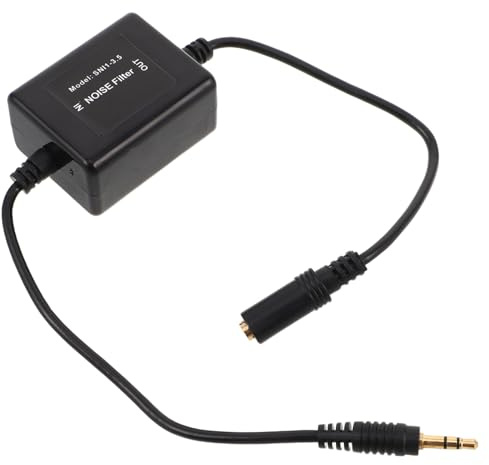 FUNNETOYU Filtre Antiparasite Audio pour Voiture Aux Isolateur De Boucle De Masse Suppresseur De Bruit Statique Et Bourdonnement Améliore La Qualité Sonore sans Alimentation Électrique