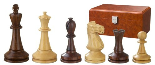 Philos 2243 - Schachfiguren Augustus, Königshöhe 100 mm, dreifach gewichtet, in Figurenbox