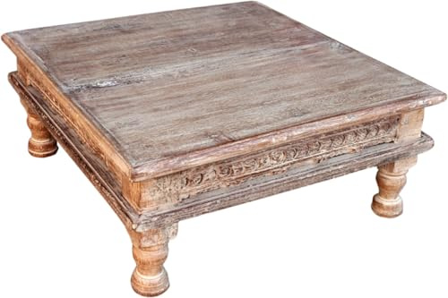 Kleiner Tisch, Blumenbank, Kaffeetisch, Beistelltisch aus Holz, Modell 4 | Edler Kolonialstil, hochwertige handwerkliche Fertigung, vielseitig kombinierbar, exklusive Einzelstücke.