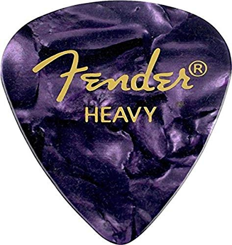 Fender 098-2351-576 351 Shape Premium Picks, Heavy, Purple Moto, 144 Count