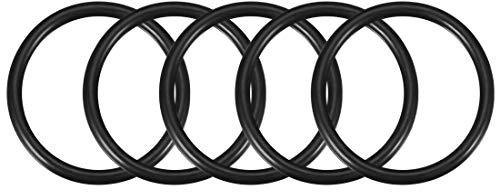 sourcing map 5 Stück O-Ringe Nitrilkautschuk Dichtung 55x65x5mm | Metrische Gummi Dichtungsring für Sahnespender Pumpe Schnellkupplung Ersatzdichtung Umfülladapter