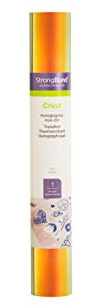 Cricut Holographic Iron On, Red - 2ft Roll (12'x24') - HTV Heat Transfer Vinyl for Shirts, Apparel, Hats & More - Compatible with Cricut EasyPress & Machines