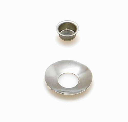 A.J. Wwe - Metallwaren GmbH Tüllen für Pyramidenkerzen Silber mit Tropfenfänger Ø 14mm 4 Stück