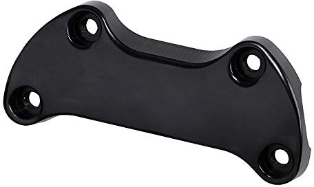 XMMT Motorcycle Black 1 Inch Handlebar Top Riser Clamp with Skirt for Harley Softail Dyna Sportster & FX FXR 1974-2023