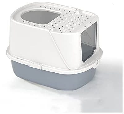 SUNESA Katzentoilette Katze Wurf Box Vollständig Eingeschlossen Große Top-in-In-Toilette Deodorant Splash-Proof Kätzchen-Poop-Box Katze Wurf Box Abnehmbare Katze-Toilette Katzenklo (Color : C)