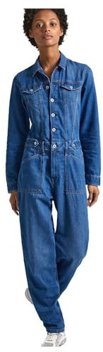 Pepe Jeans Hunter Utility, Salopette Donna, Blu (Denim),M