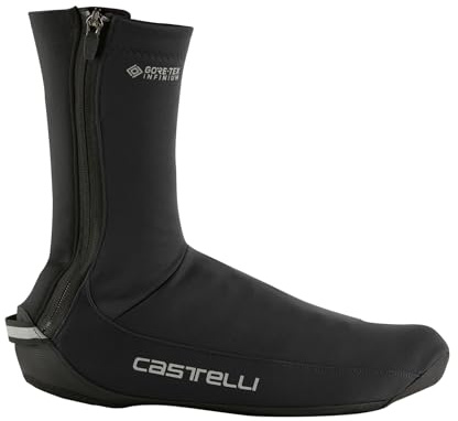 CASTELLI Men's Espresso Shoecover I Windproof, Shoe Warmer Overshoes for Road Cycling & Mountain Biking - Black - XX-Large