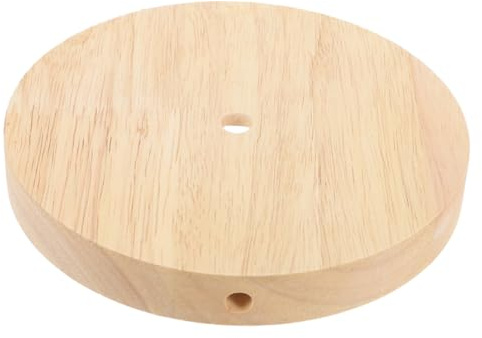 Runder Holzsockel für Schreibtischlampe, Selbstgemacht, Schlafzimmer, Khaki | Glatter Lampenständer, Leicht zu Verwenden, Bruchsicher, mit Sauberer Kante, Dezente Optik für Projekte