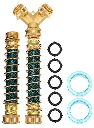 POPETPOP 11pièces Raccord y pour Tuyau Arrosage Laiton Connecteur Eau à Voies Tuyau Répartiteur y pour Jardin
