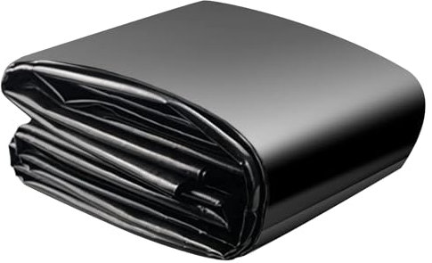 SDLDEER Teichfolie, Teichfolie 3x4m, Schwarz HDPE Teichfolien Schwerlast, für Blumen Gärtner Gewächshäuser Teiche Wasserauslese UV Stabil