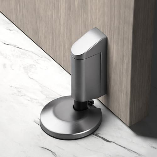 Türstopper Magnetisch, Türstopper Boden Selbstklebend, Höhenverstellbarer Türstopper Boden, Magnetischer Türstopper Ohne Bohren, Leiser Türstopper Boden zum Kleben (C)