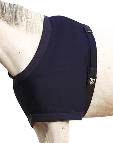 Harrison Howard Coperte per la cura del cavallo, protezione per spalle anti-sfregamento per cavalli, copertura per spalle in nylon leggero elasticizzato con imbottitura in pile, previene lo