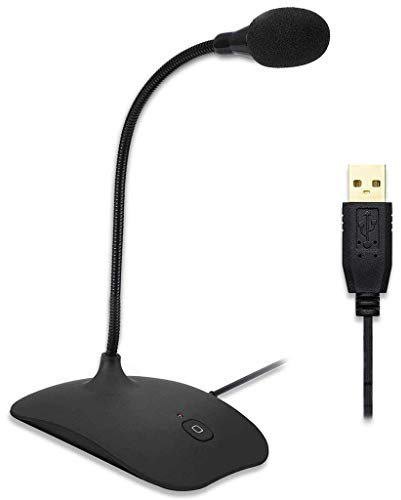 UHJKLA Micrófono USB para computadora, Plug & Play, micrófono Profesional para PC, micrófono de Condensador de Escritorio Compatible con Mac/Windows para gra