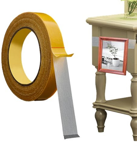 Nastro a mesh a doppio lato - nastro adesivo elevato, adesivo universale artigianale | Nastro a doppia faccia a doppia rete per progetti fai-da-te, artigianato di tessuto e carta, forte per cas
