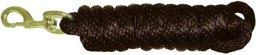 Hamilton Poly-Leine mit Bolzenverschluss, Braun, 1,6 cm dick x 3 m lang | Barn Horse Tack für den täglichen Gebrauch, Premium-Metallbeschläge, witterungsbeständig, langlebig