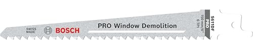 Bosch 25x PRO Window Demolition S611DF Recip Saw Blade, 1,25 x 19 x 150 mm, | für Holz mit Nägeln, Aluminium, Länge 150 mm, Professional Zubehör Säbelsäge