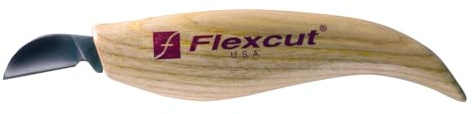 FLEXCUT, KN15 Schnitzmesser, Chip Carving Knife, Klinge: 2,9 cm, Messer für bastler, Mehrfarbig