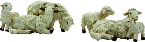 Unbekannt Krippenzubehör Schafe 2tlg. Höhe 3,5cm geeignet für 10-12cm Figuren