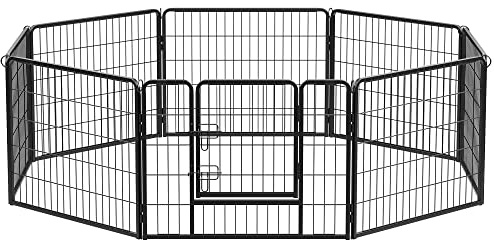 Feandrea PPK86H Järnhundbur, 77 x 60cm, Svart